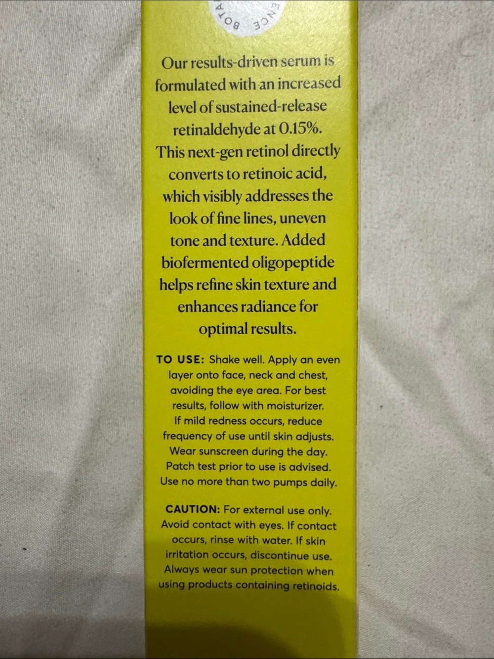 Naturium Retinaldehyde Cream Serum 0.15% - Yellow - Picture 4 of 10
